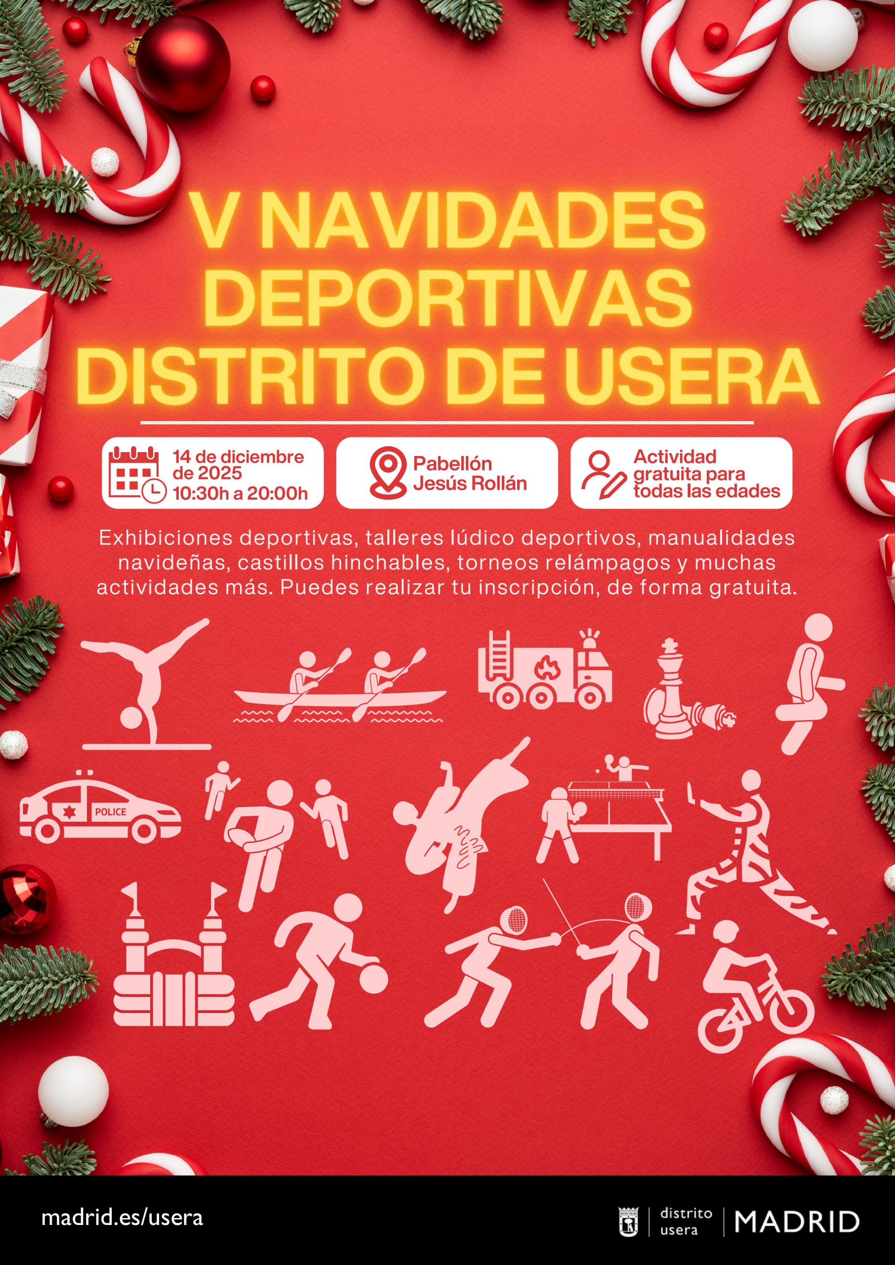 Inscripción al Torneo 3×3 de las Navidades Deportivas 2025 Distrito Usera